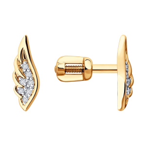 Серьги из золота с бриллиантами