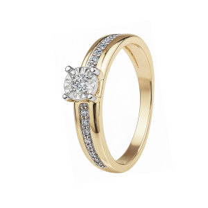 Кольцо из золота с бриллиантами