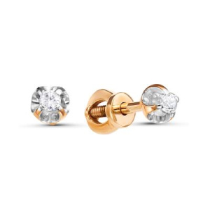Серьги из золота с бриллиантами