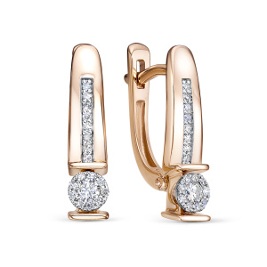 Серьги из золота с бриллиантами