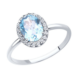 Кольцо из золота с полудрагоценными вставками