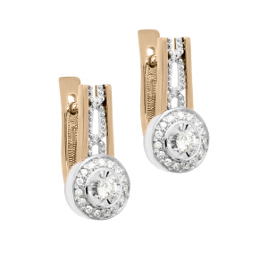 Серьги из золота с бриллиантами