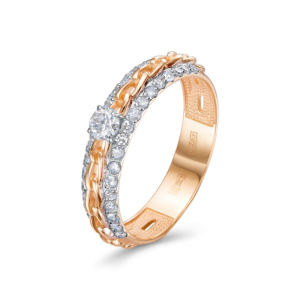 Кольцо из золота с бриллиантами