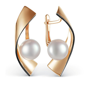 Серьги из золота с полудрагоценными вставками