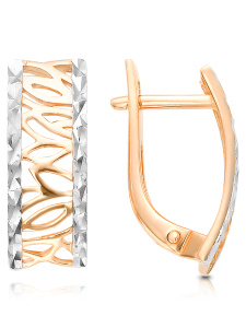 Серьги из золочённого серебра