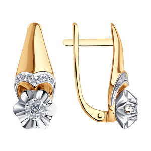 Серьги из золота с бриллиантами