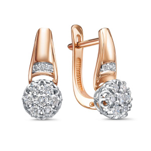 Серьги из золота с бриллиантами