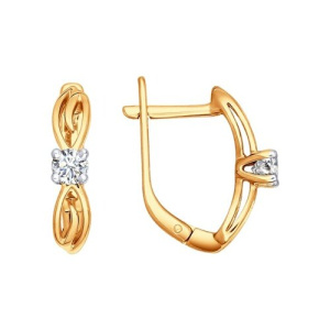 Серьги из золота с бриллиантами