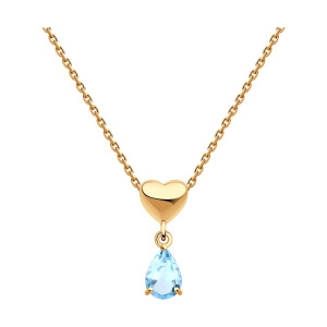 Колье из золота с полудрагоценными вставками