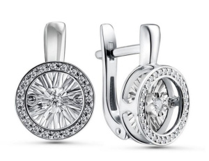 Серьги из золота с бриллиантами