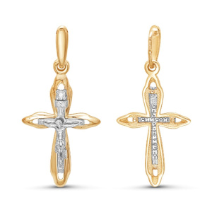 Крест из золота с бриллиантами