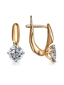 Серьги из золочённого серебра