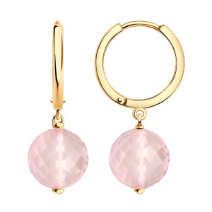 Серьги из золота с полудрагоценными вставками