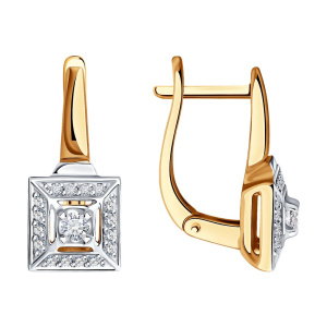 Серьги из золота с бриллиантами