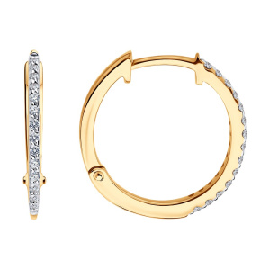 Серьги из золота с бриллиантами