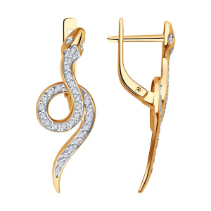 Серьги из золота с бриллиантами