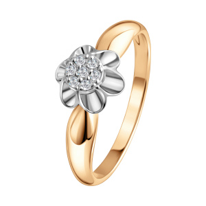 Кольцо из золота с бриллиантами