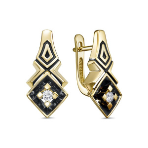 Серьги из золота Premium
