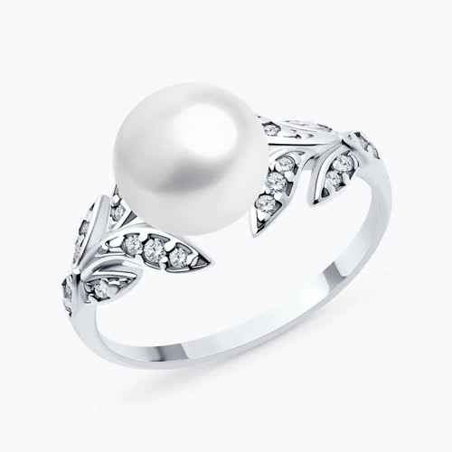 Кольцо из серебра с полудрагоценными вставками