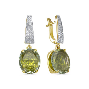 Серьги из золота Premium