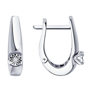 Серьги из золота с бриллиантами