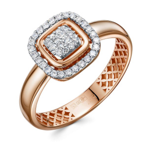 Кольцо из золота с бриллиантами