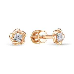 Серьги из золота с бриллиантами