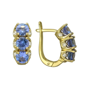 Серьги из золота Premium