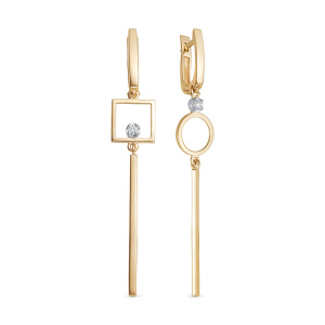 Серьги из золота с бриллиантами