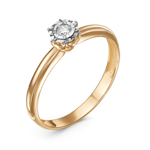 Кольцо из золота с бриллиантами