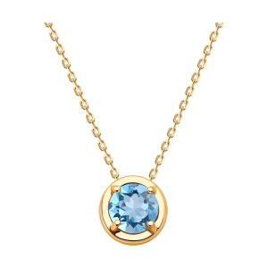 Колье из золота с полудрагоценными вставками