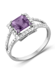 Кольцо из серебра с полудрагоценными вставками