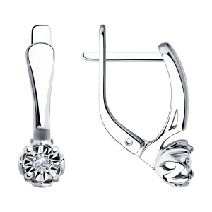 Серьги из золота с бриллиантами