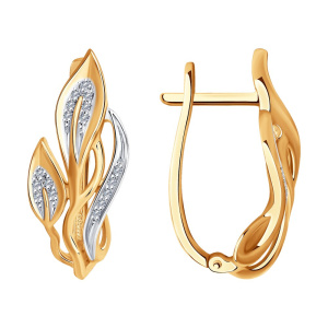 Серьги из золота с бриллиантами