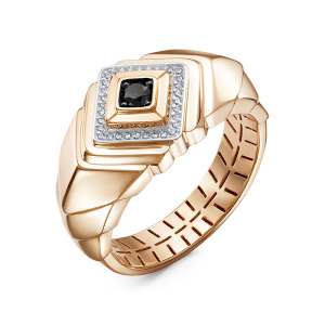 Печатка из золота с драгоценными вставками