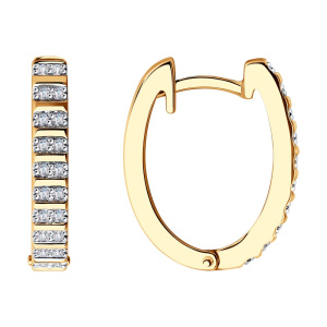 Серьги из золота с бриллиантами