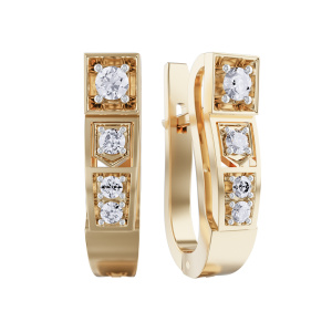 Серьги из золота с бриллиантами