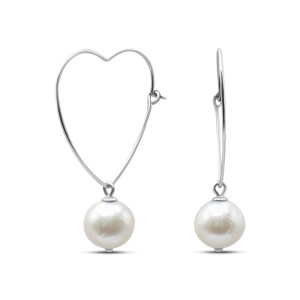 Серьги из серебра с полудрагоценными вставками