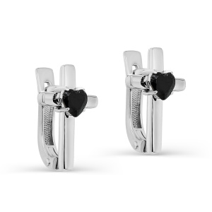 Серьги из серебра с полудрагоценными вставками