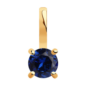 Подвеска из золота с полудрагоценными вставками