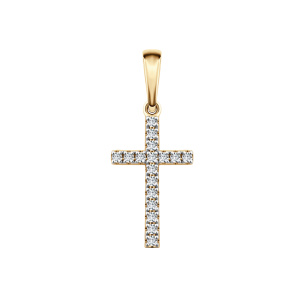 Крест из золота с бриллиантами