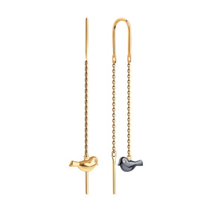 Серьги из золота с бриллиантами