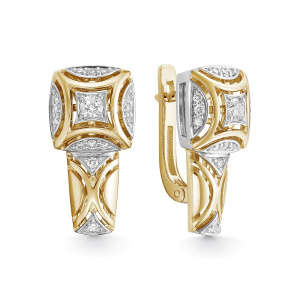 Серьги из золота с бриллиантами