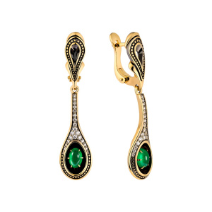 Серьги из золота Premium