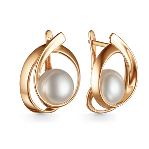 Серьги из золота с полудрагоценными вставками