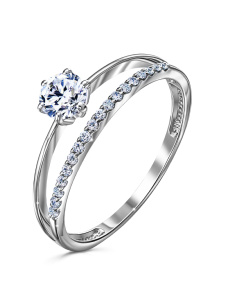 Кольцо из белого золота