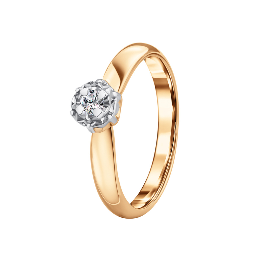 Кольцо из золота с бриллиантами