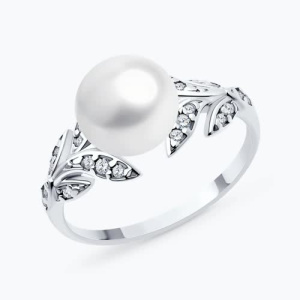 Кольцо из серебра с полудрагоценными вставками