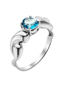 Кольцо из серебра с полудрагоценными вставками