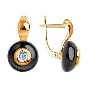 Серьги из золота с бриллиантами